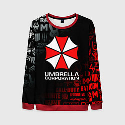 Свитшот мужской RESIDENT EVIL UMBRELLA CORP, цвет: 3D-красный