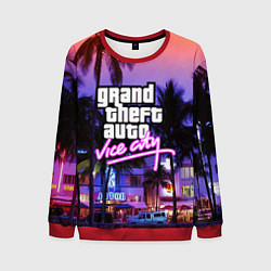 Свитшот мужской Grand Theft Auto Vice City, цвет: 3D-красный