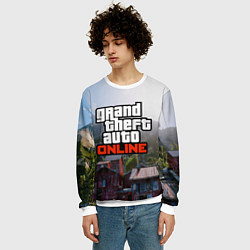 Свитшот мужской GTA Online, цвет: 3D-белый — фото 2
