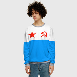 Свитшот мужской ВМФ СССР, цвет: 3D-меланж — фото 2