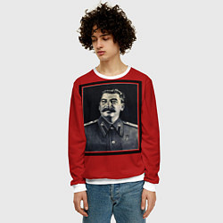 Свитшот мужской Сталин, цвет: 3D-белый — фото 2