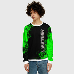 Свитшот мужской MINECRAFT, цвет: 3D-белый — фото 2