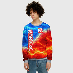 Свитшот мужской ROBLOX, цвет: 3D-меланж — фото 2
