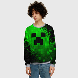 Свитшот мужской MINECRAFT, цвет: 3D-меланж — фото 2