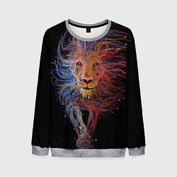 Свитшот мужской Лев, цвет: 3D-меланж