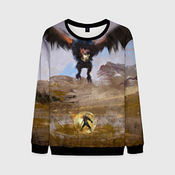 Свитшот мужской ВЕДЬМАК, цвет: 3D-черный