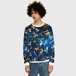 Свитшот мужской Космические коты, цвет: 3D-белый — фото 2