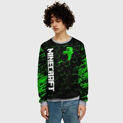 Свитшот мужской MINECRAFT, цвет: 3D-меланж — фото 2