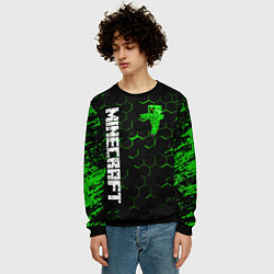 Свитшот мужской MINECRAFT, цвет: 3D-черный — фото 2