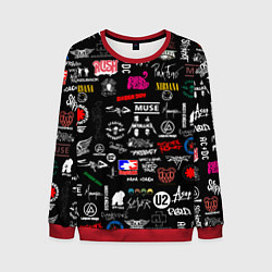 Мужской свитшот ЛОГОТИПЫ РОК ГРУПП