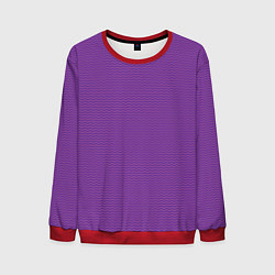 Свитшот мужской Фиолетовая волна, цвет: 3D-красный