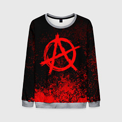 Свитшот мужской АНАРХИЯ, цвет: 3D-меланж