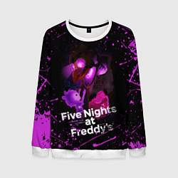 Свитшот мужской FIVE NIGHTS AT FREDDYS, цвет: 3D-белый