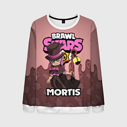 Свитшот мужской BRAWL STARS MORTIS, цвет: 3D-белый