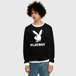 Свитшот мужской PLAYBOY, цвет: 3D-белый — фото 2