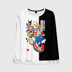 Свитшот мужской СОНИК, цвет: 3D-белый