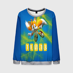 Свитшот мужской Sonic - Майлз Тейлз, цвет: 3D-меланж