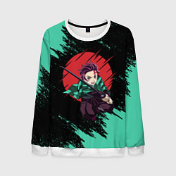 Свитшот мужской KIMETSU NO YAIBA, цвет: 3D-белый