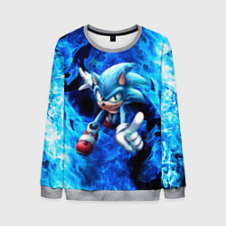 Свитшот мужской Blue Sonic, цвет: 3D-меланж