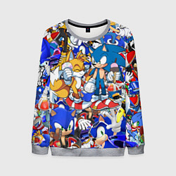 Свитшот мужской SONIC PATTERN, цвет: 3D-меланж