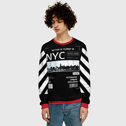 Свитшот мужской Off-White: NYC, цвет: 3D-красный — фото 2