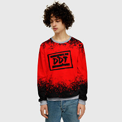 Свитшот мужской ДДТ Лого, цвет: 3D-меланж — фото 2