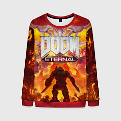 Свитшот мужской DOOM Eternal, цвет: 3D-красный