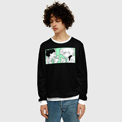 Свитшот мужской Hunter x Hunter Гон и Киллуа, цвет: 3D-белый — фото 2