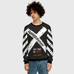 Свитшот мужской Off-White: Dangerous, цвет: 3D-черный — фото 2