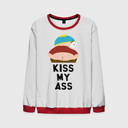Свитшот мужской Kiss My Ass, цвет: 3D-красный