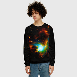 Свитшот мужской Галактика, цвет: 3D-черный — фото 2