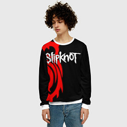 Свитшот мужской Slipknot 7, цвет: 3D-белый — фото 2