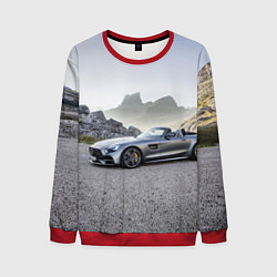 Свитшот мужской Mercedes V8 Biturbo, цвет: 3D-красный