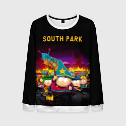 Свитшот мужской Южный Парк, цвет: 3D-белый
