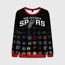 Свитшот мужской San Antonio Spurs 2, цвет: 3D-красный