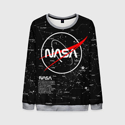 Свитшот мужской NASA, цвет: 3D-меланж