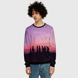 Свитшот мужской BTS, цвет: 3D-черный — фото 2