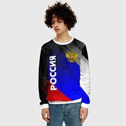 Свитшот мужской РОССИЯ, цвет: 3D-белый — фото 2
