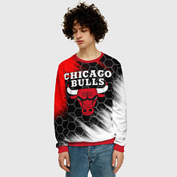 Свитшот мужской CHICAGO BULLS, цвет: 3D-красный — фото 2