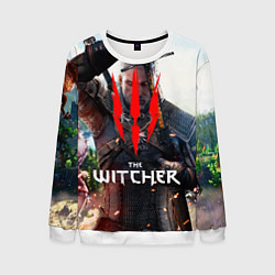 Свитшот мужской The Witcher, цвет: 3D-белый
