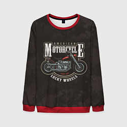 Свитшот мужской American Motorcycle Z, цвет: 3D-красный
