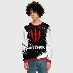 Свитшот мужской The Witcher, цвет: 3D-красный — фото 2