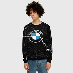 Свитшот мужской BMW, цвет: 3D-черный — фото 2