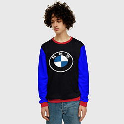Свитшот мужской BMW, цвет: 3D-красный — фото 2