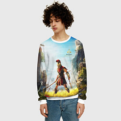 Свитшот мужской AssassinS Creed Origins odyssey, цвет: 3D-белый — фото 2