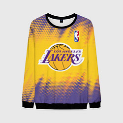 Свитшот мужской Los Angeles Lakers, цвет: 3D-черный