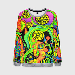 Свитшот мужской КИСЛОТА КИСЛОТНЫЙ, цвет: 3D-меланж