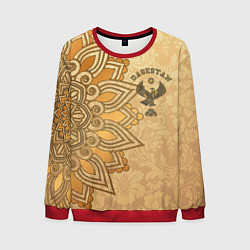Свитшот мужской Дагестан в золоте, цвет: 3D-красный