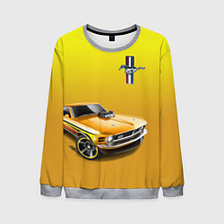 Свитшот мужской Ford mustang - motorsport, цвет: 3D-меланж