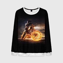 Свитшот мужской Fire racer, цвет: 3D-белый